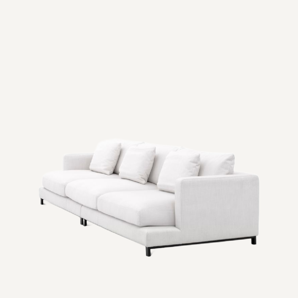 Canapé 3 places en tissu blanc | Eichholtz Burbury | REMO-HOME, mobilier et décoration d'intérieur