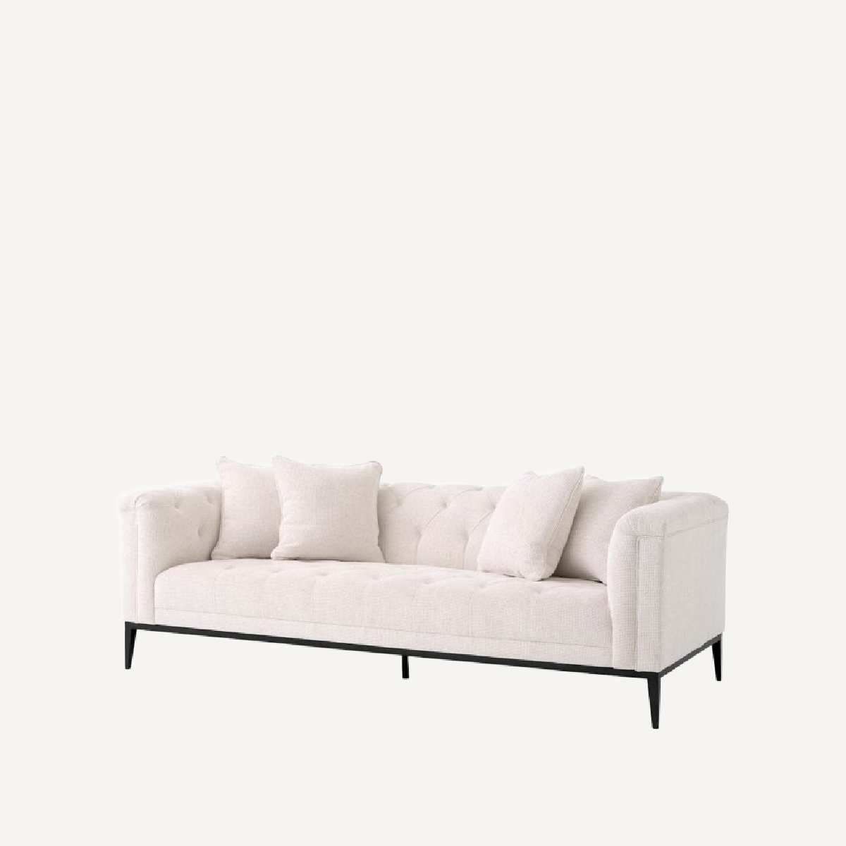 Canapé 3 places en tissu blanc cassé | Eichholtz Cesare | REMO-HOME, mobilier et décoration d'intérieur