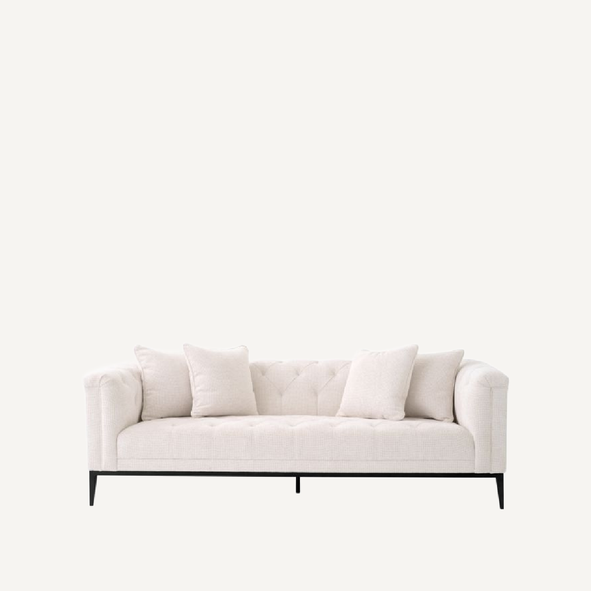 Canapé 3 places en tissu blanc cassé | Eichholtz Cesare | REMO-HOME, mobilier et décoration d'intérieur