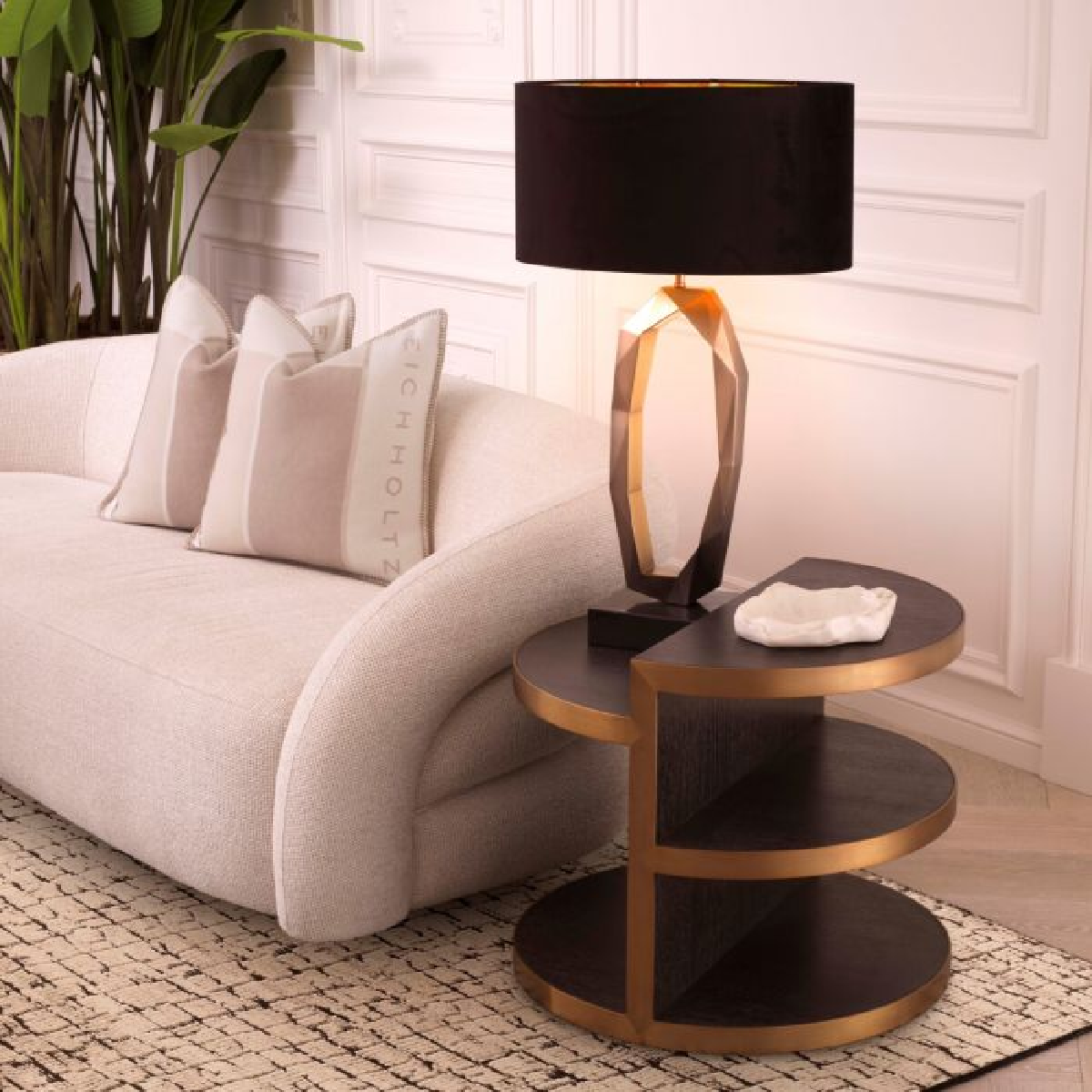 Canapé 3 places en tissu blanc cassé | Eichholtz Novelle | REMO-HOME, mobilier et décoration d'intérieur