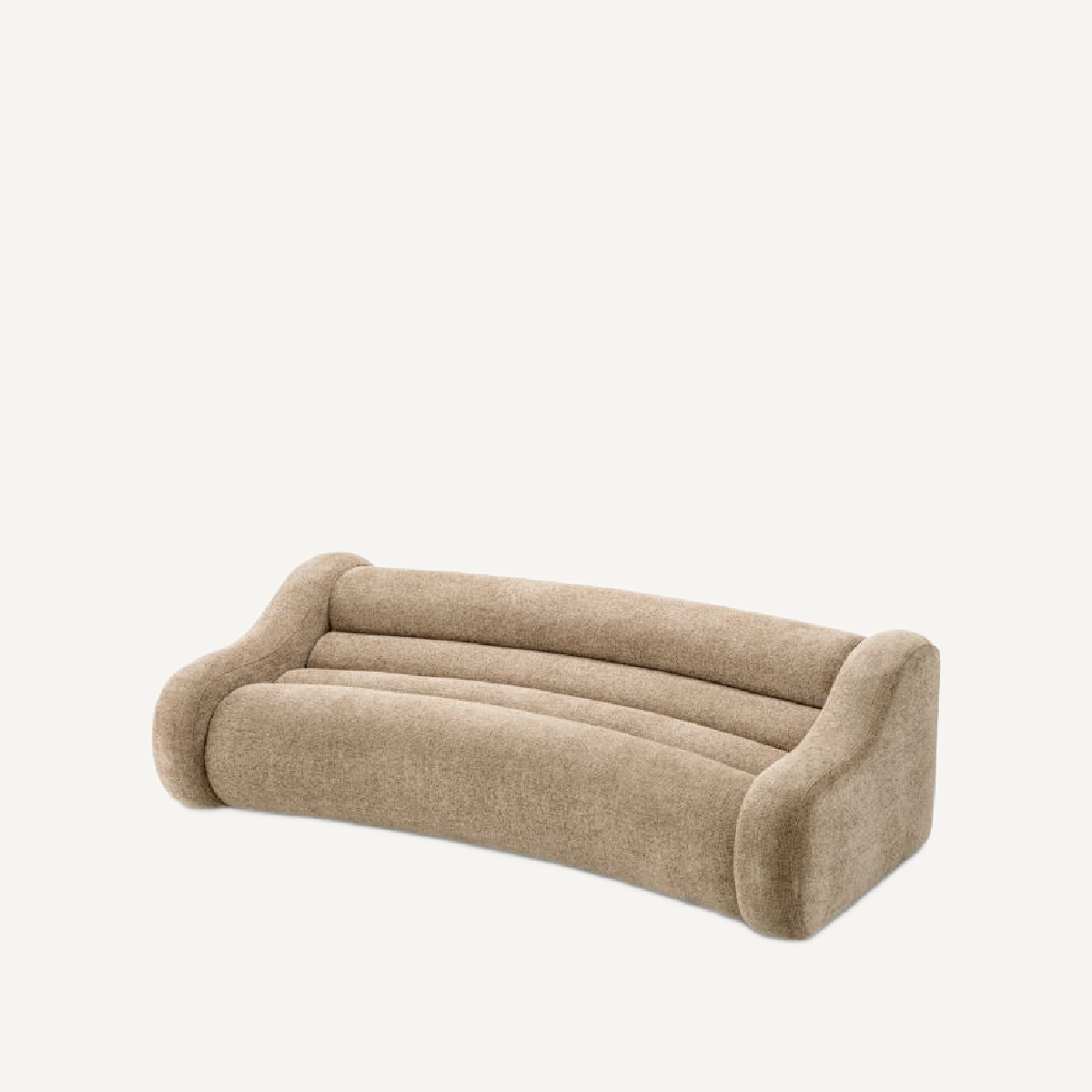 Canapé 3 places en tissu sable | Eichholtz Carbone | REMO-HOME, mobilier et décoration d'intérieur