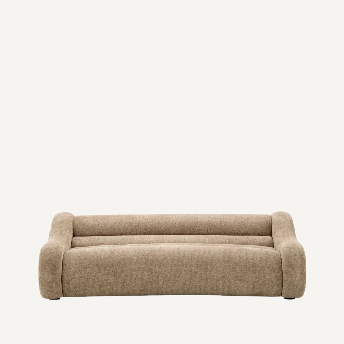 Canapé 3 places en tissu sable | Eichholtz Carbone | REMO-HOME, mobilier et décoration d'intérieur