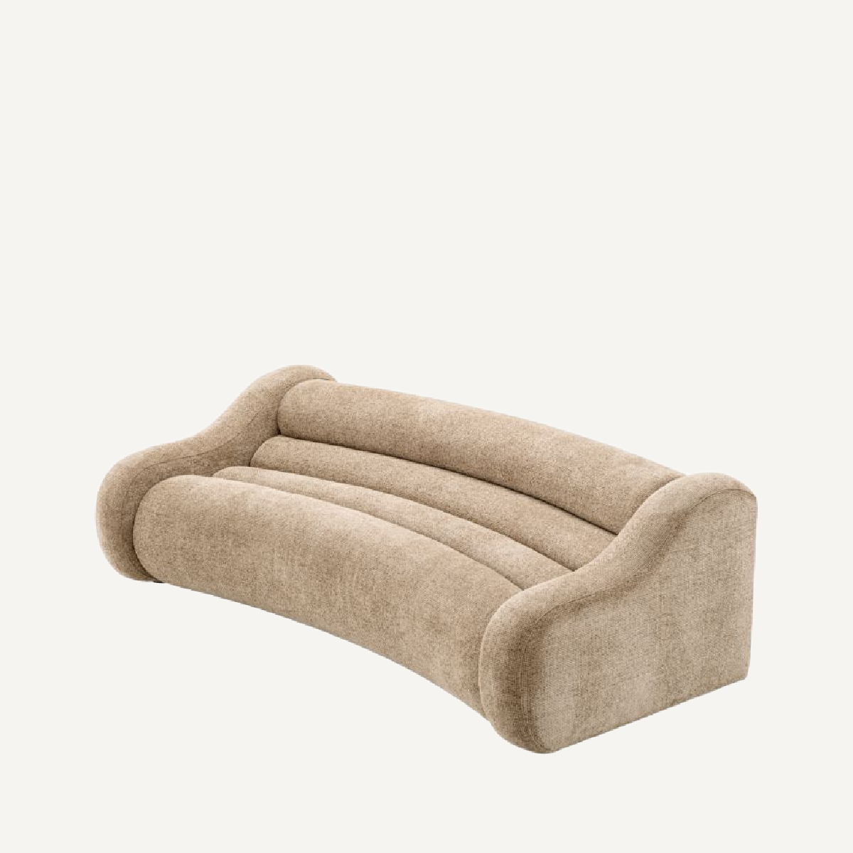 Canapé 3 places en tissu sable | Eichholtz Carbone | REMO-HOME, mobilier et décoration d'intérieur