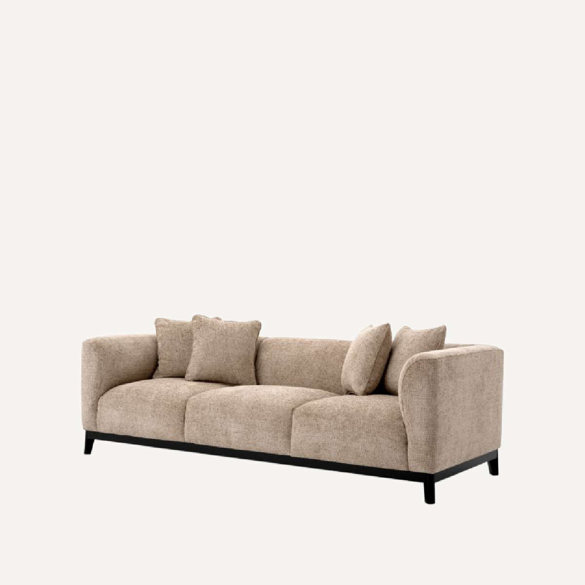 Canapé 3 places en tissu sable | Eichholtz Corso | REMO-HOME, mobilier et décoration d'intérieur
