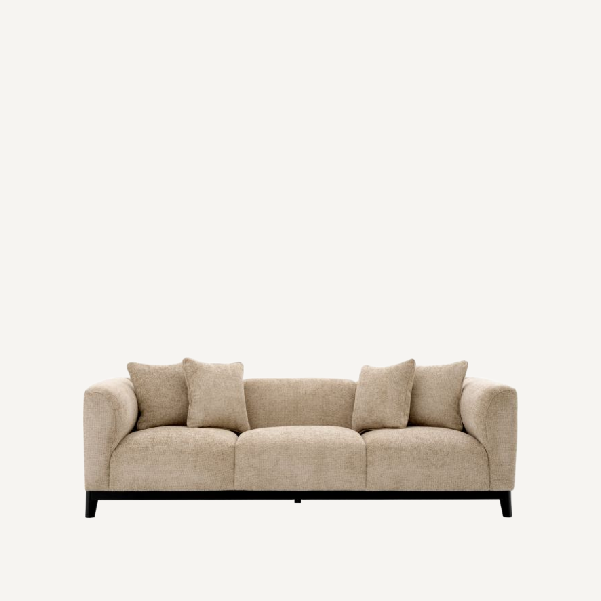 Canapé 3 places en tissu sable | Eichholtz Corso | REMO-HOME, mobilier et décoration d'intérieur