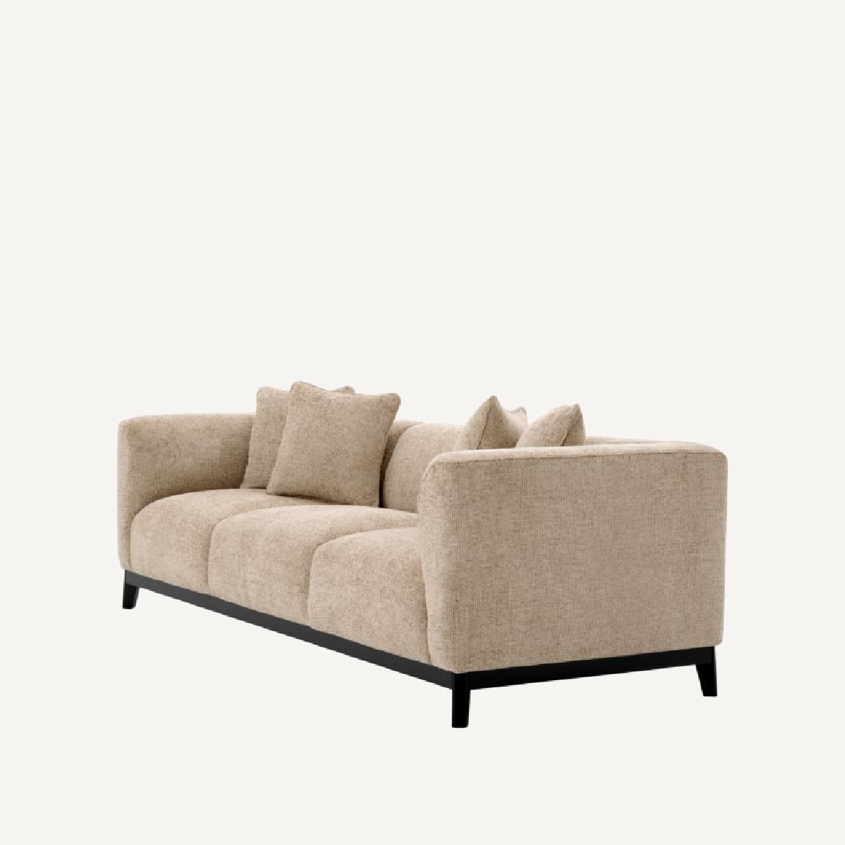 Canapé 3 places en tissu sable | Eichholtz Corso | REMO-HOME, mobilier et décoration d'intérieur