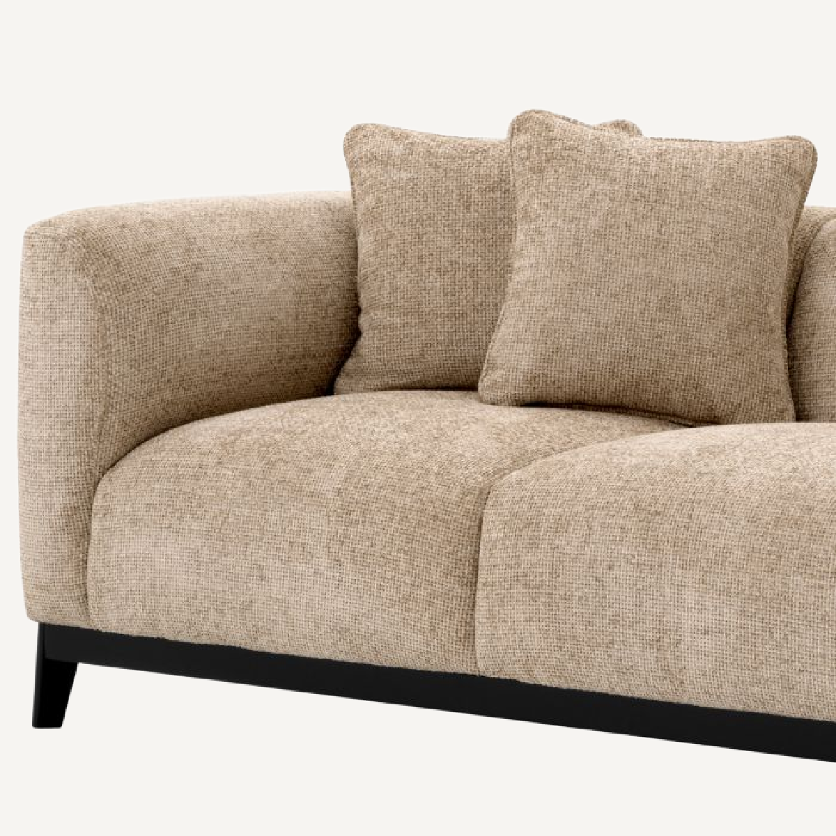 Canapé 3 places en tissu sable | Eichholtz Corso | REMO-HOME, mobilier et décoration d'intérieur