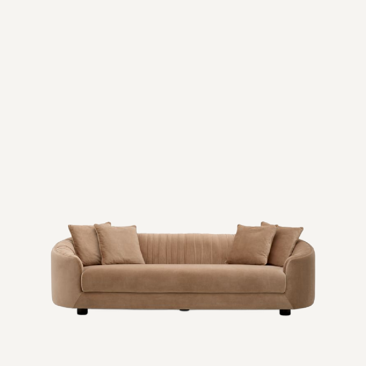 Canapé 3 places en velours camel | Eichholtz Jameson | REMO-HOME, mobilier et décoration d'intérieur