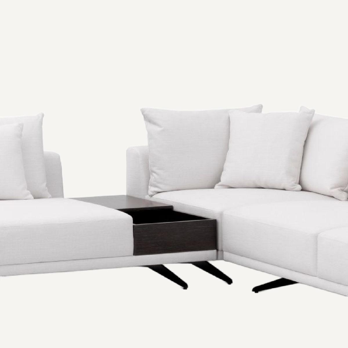 Canapé 4-5 places en tissu blanc | Eichholtz Endless | REMO-HOME, mobilier et décoration d'intérieur