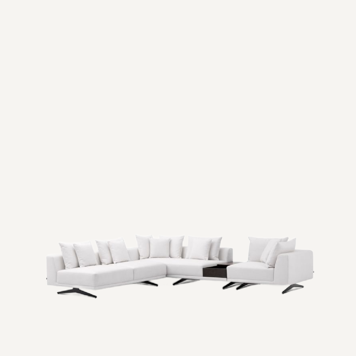 Canapé 4-5 places en tissu blanc | Eichholtz Endless | REMO-HOME, mobilier et décoration d'intérieur