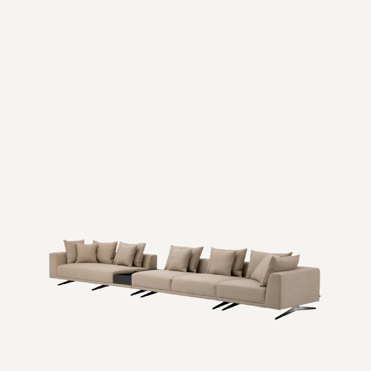 Canapé 4-5 places en tissu marron | Eichholtz Endless | REMO-HOME, mobilier et décoration d'intérieur