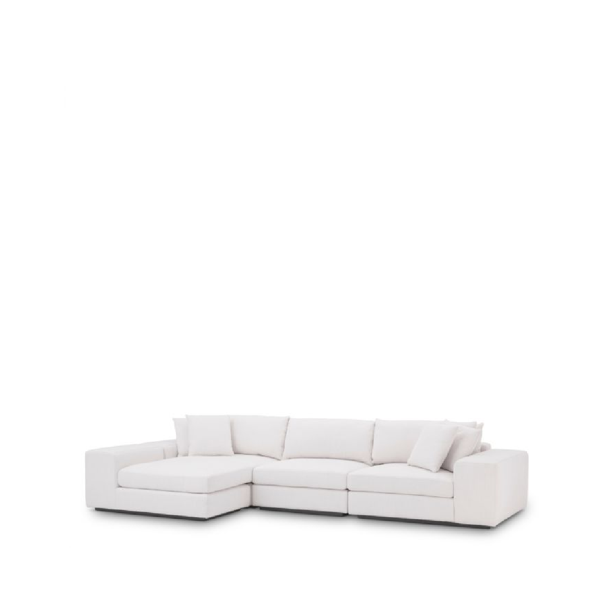 Canapé 4 places avec méridienne en tissu blanc | Eichholtz Vista Grande | REMO-HOME, mobilier et décoration d'intérieur