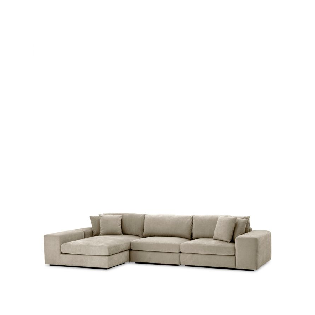 Canapé 4 places avec méridienne en tissu sable | Eichholtz Vista Grande | REMO-HOME, mobilier et décoration d'intérieur