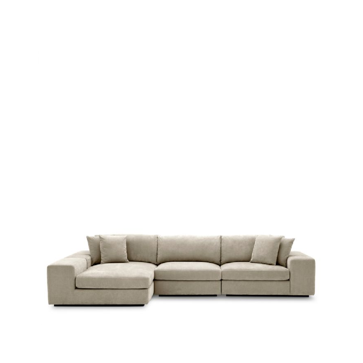 Canapé 4 places avec méridienne en tissu sable | Eichholtz Vista Grande | REMO-HOME, mobilier et décoration d'intérieur