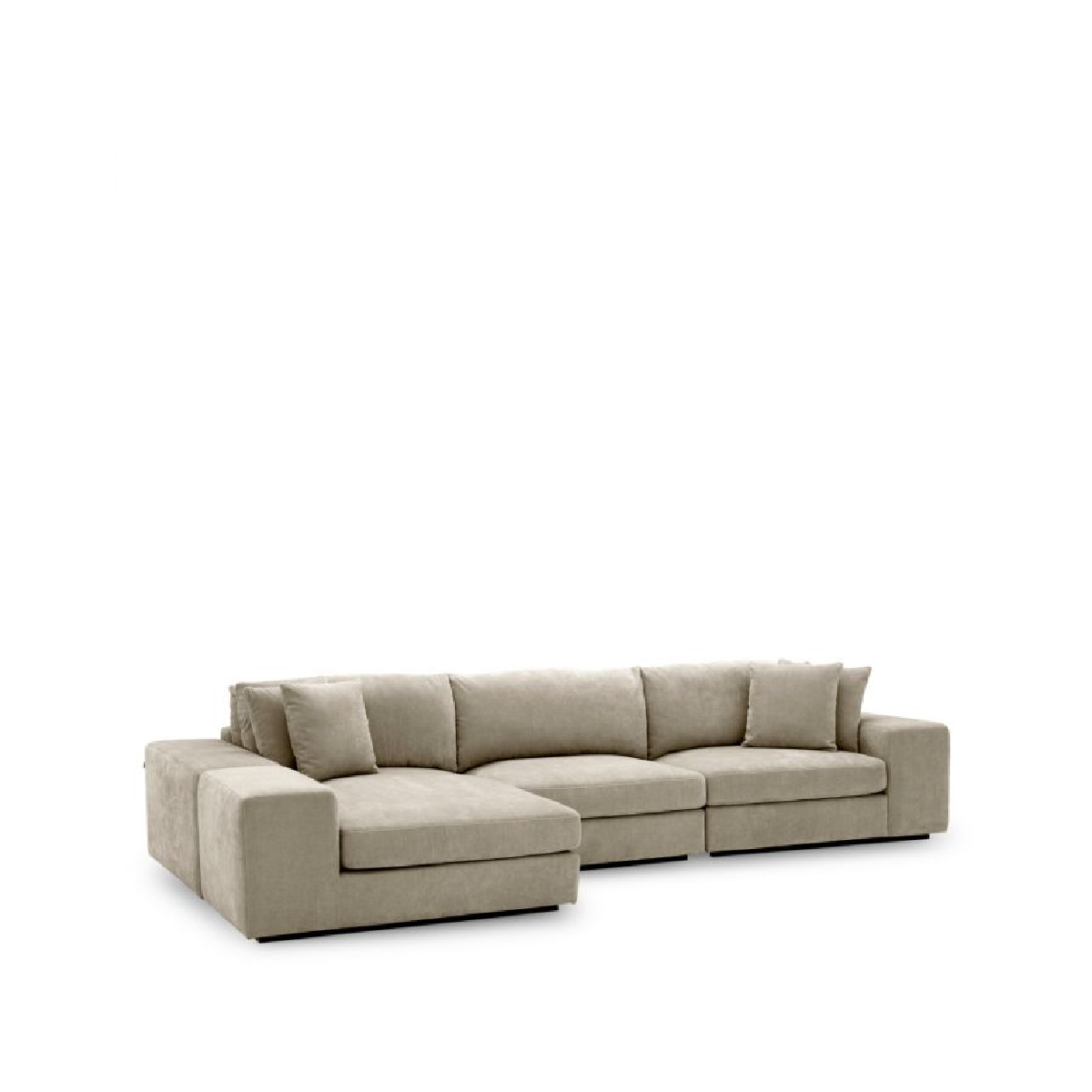 Canapé 4 places avec méridienne en tissu sable | Eichholtz Vista Grande | REMO-HOME, mobilier et décoration d'intérieur