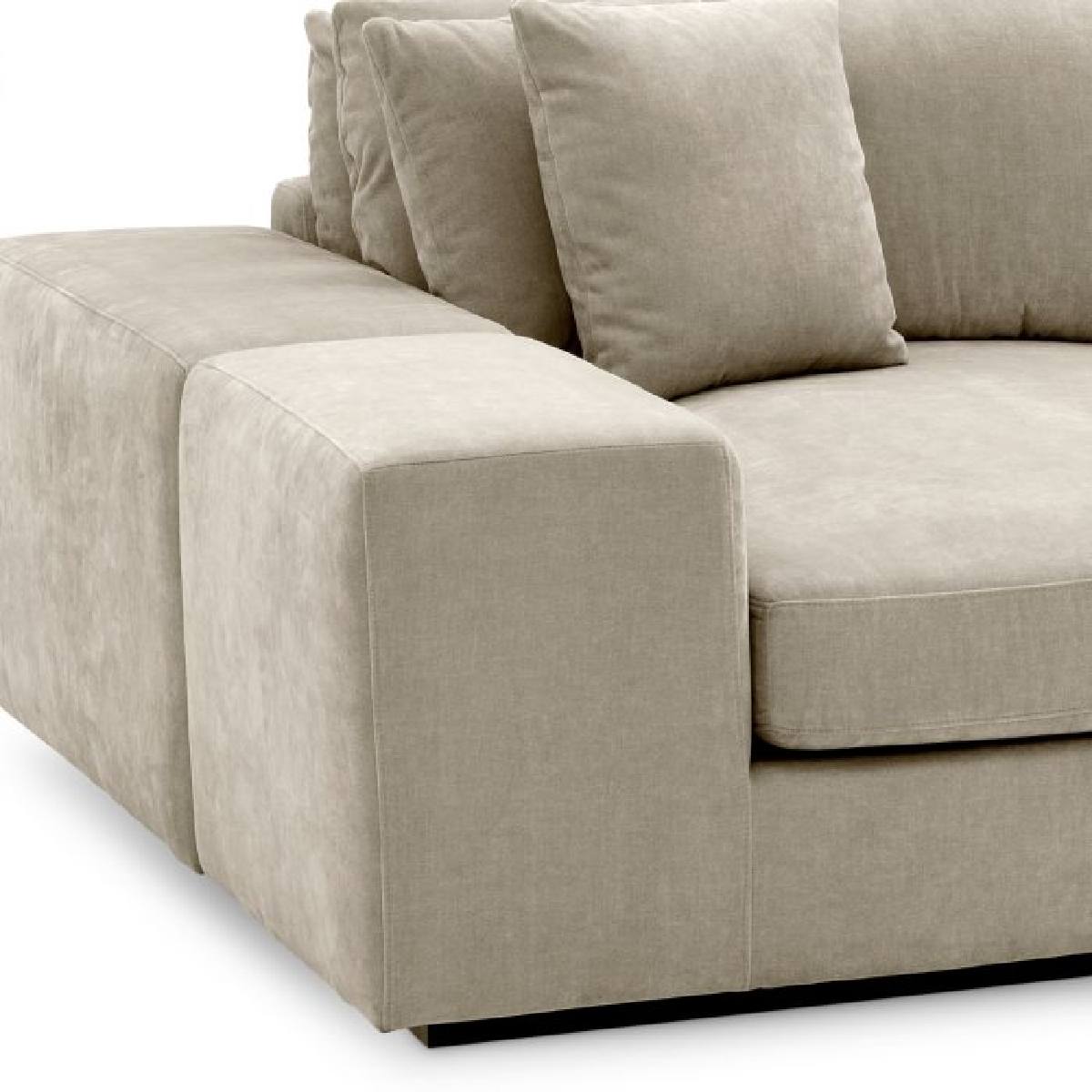 Canapé 4 places avec méridienne en tissu sable | Eichholtz Vista Grande | REMO-HOME, mobilier et décoration d'intérieur