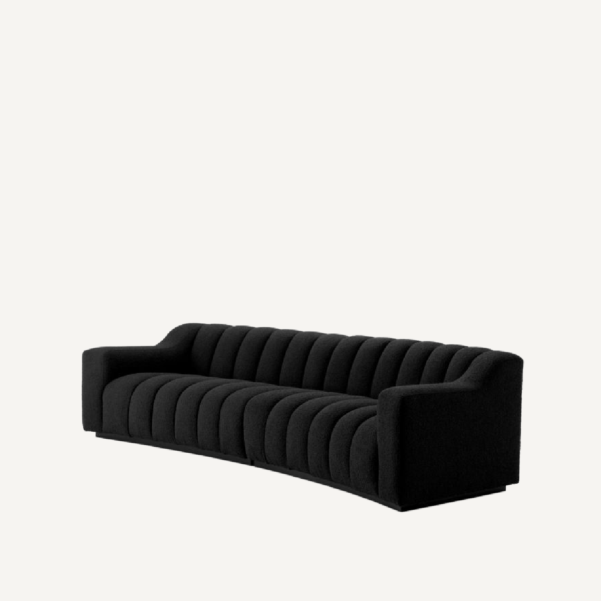 Canapé 4 places bouclé noir | Eichholtz Kelly L | REMO-HOME, mobilier et décoration d'intérieur