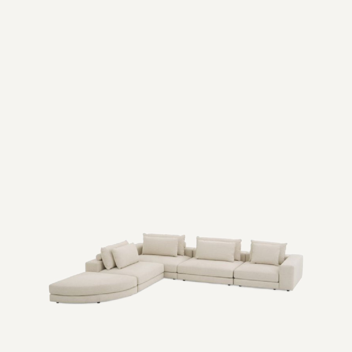 Canapé 6 places en tissu beige | Eichholtz Lounge Club| REMO-HOME, mobilier et décoration d'intérieur