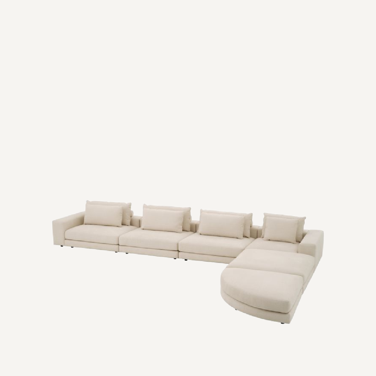Canapé 6 places en tissu beige | Eichholtz Lounge Club| REMO-HOME, mobilier et décoration d'intérieur
