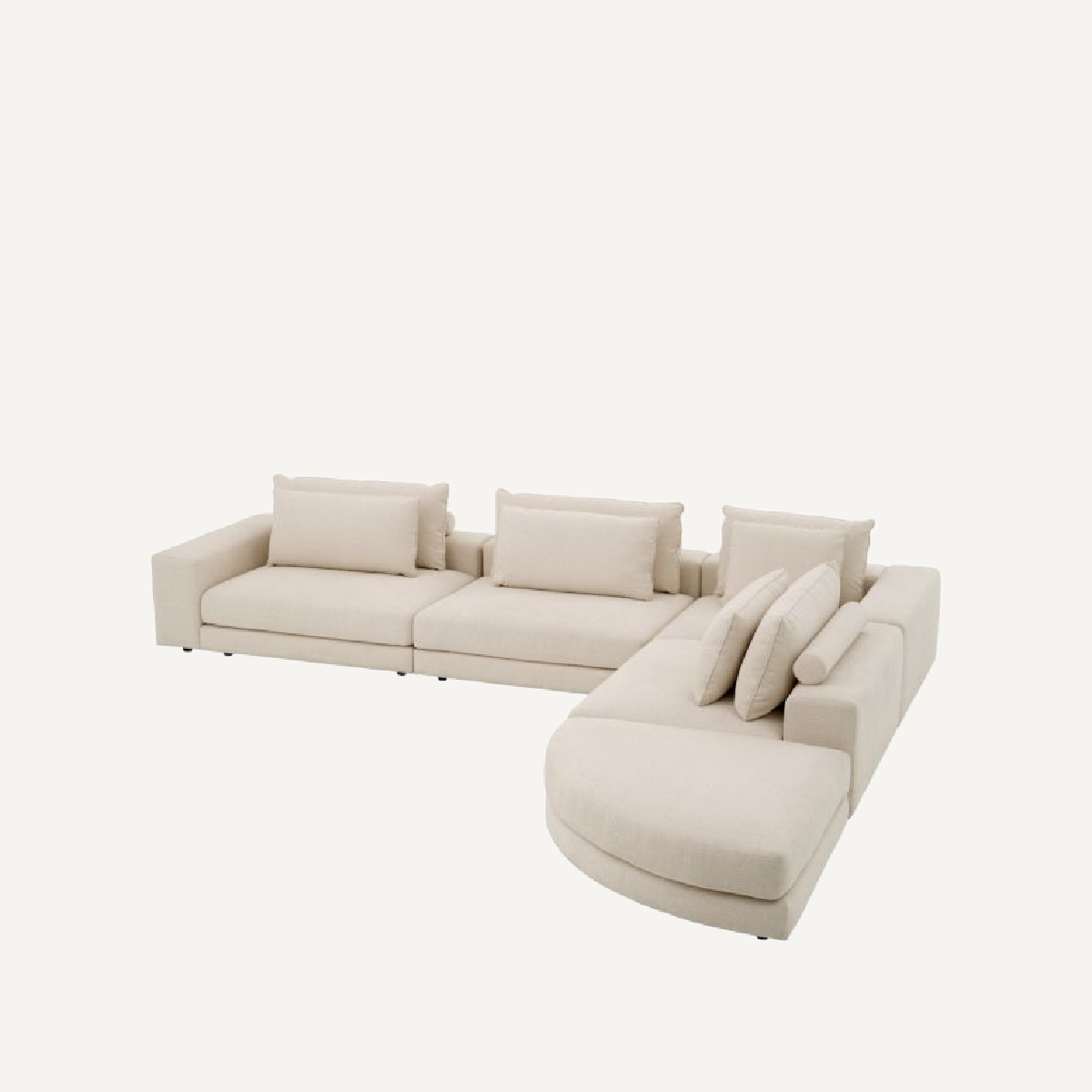Canapé 6 places en tissu beige | Eichholtz Lounge Club| REMO-HOME, mobilier et décoration d'intérieur