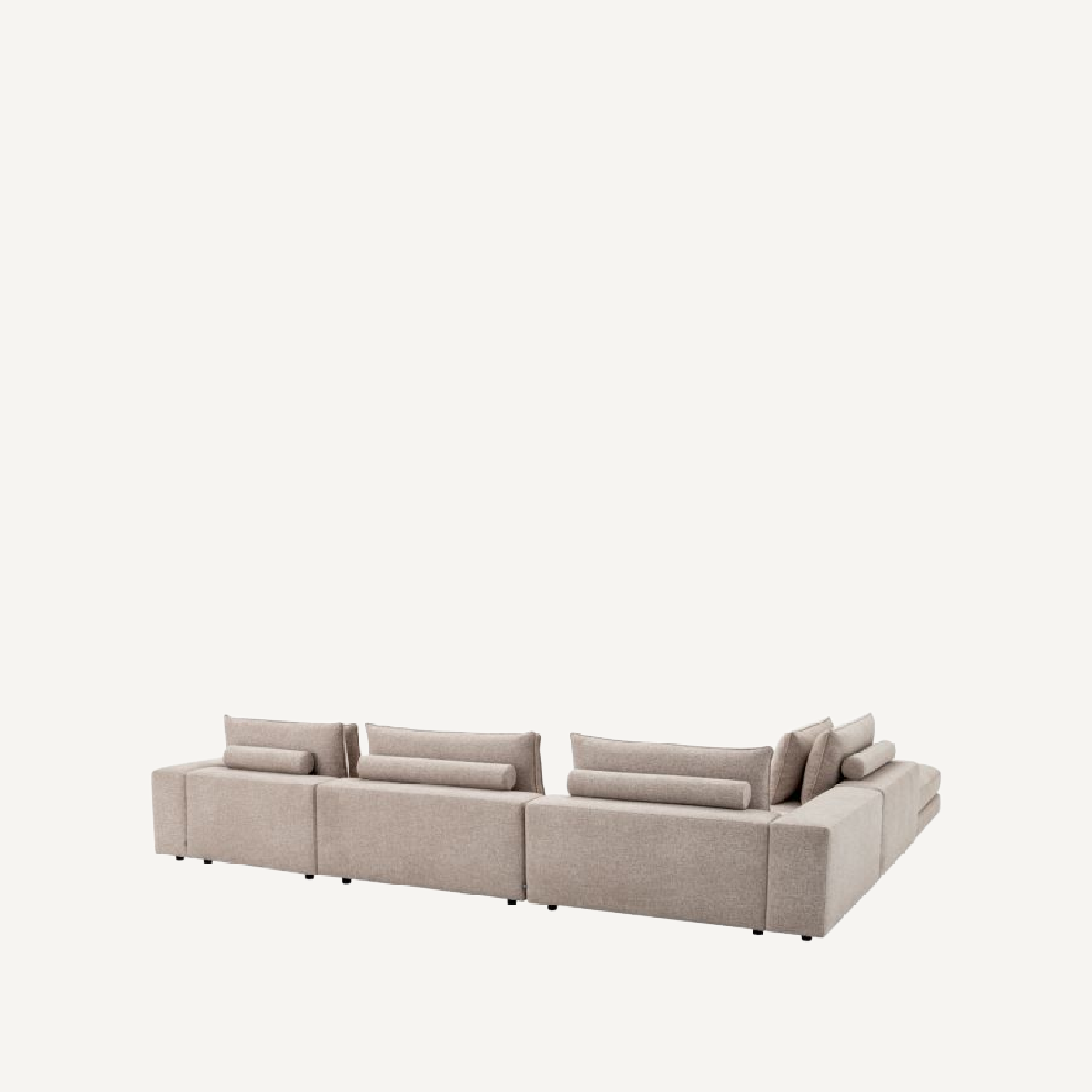 Canapé 6 places en tissu greige | Eichholtz Lounge Club | REMO-HOME, mobilier et décoration d'intérieur
