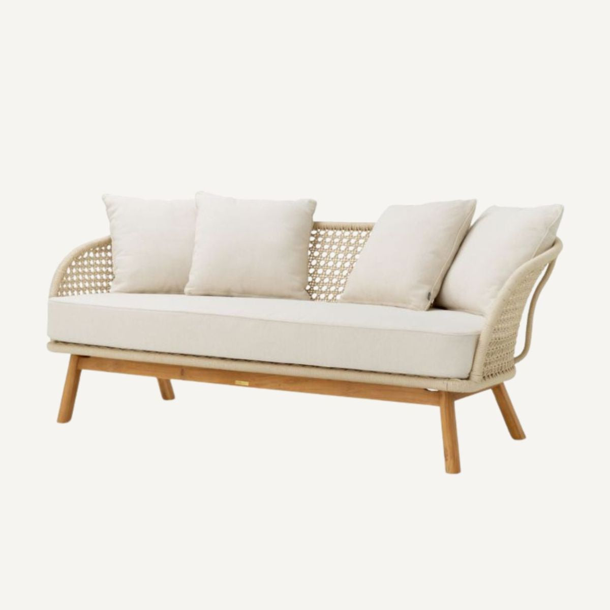 Canapé d'extérieur 2-3 places crème | Eichholtz Trinity | REMO-HOME, mobilier et décoration d'intérieur