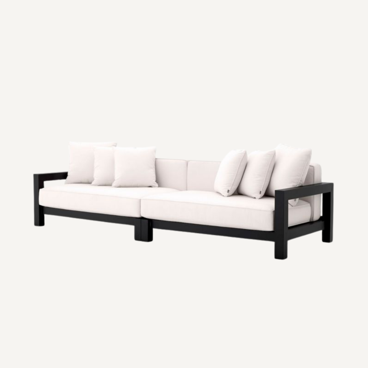 Canapé d'extérieur 3-4 places en métal noir | Eichholtz Cap-Antibes | REMO-HOME, mobilier et décoration d'intérieur