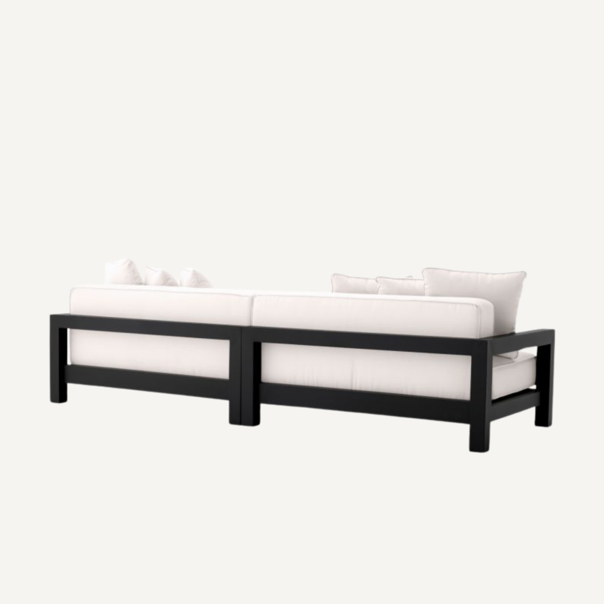 Canapé d'extérieur 3-4 places en métal noir | Eichholtz Cap-Antibes | REMO-HOME, mobilier et décoration d'intérieur