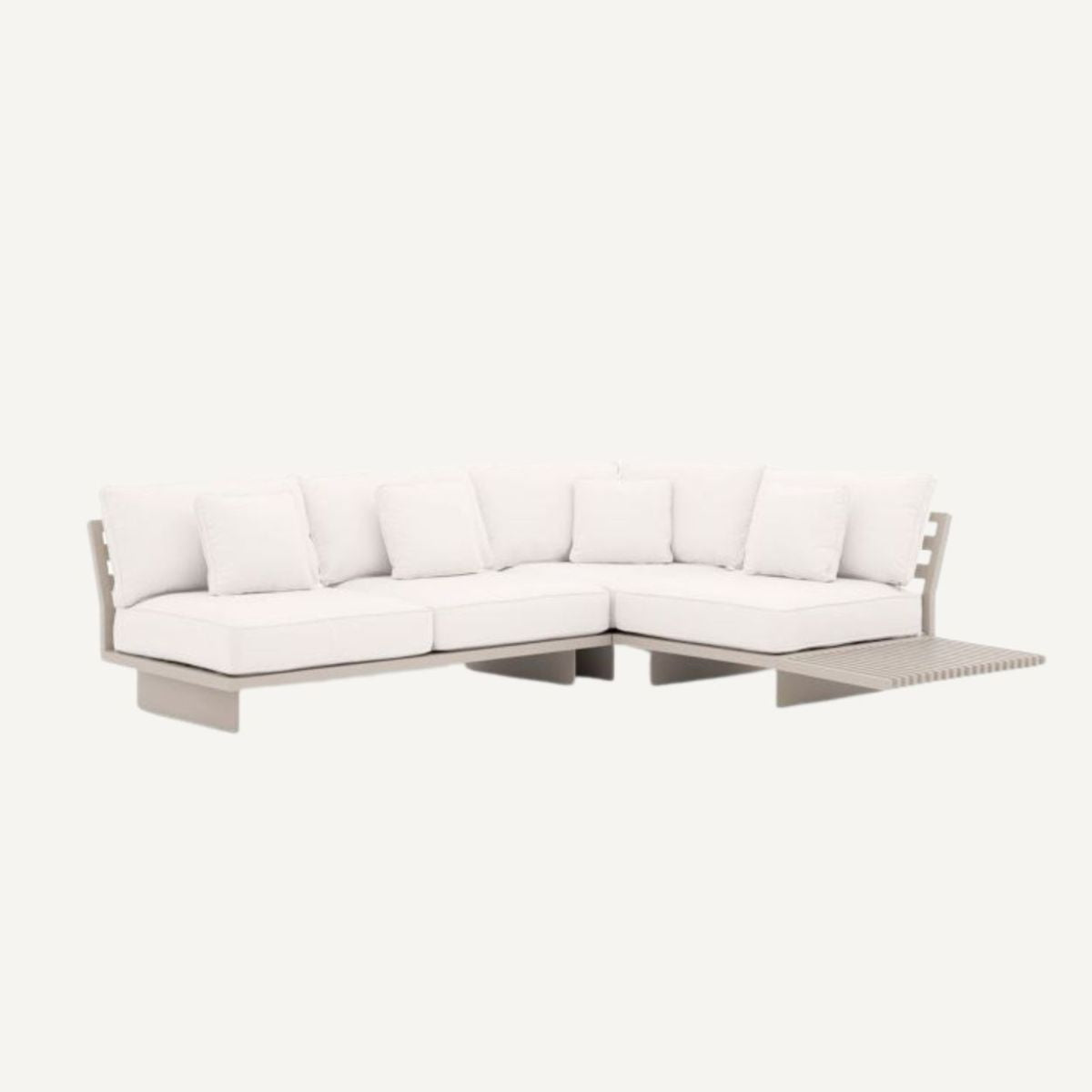 Canapé d'extérieur 3-4 places en métal sable | Eichholtz Royal Palm | REMO-HOME, mobilier et décoration d'intérieur