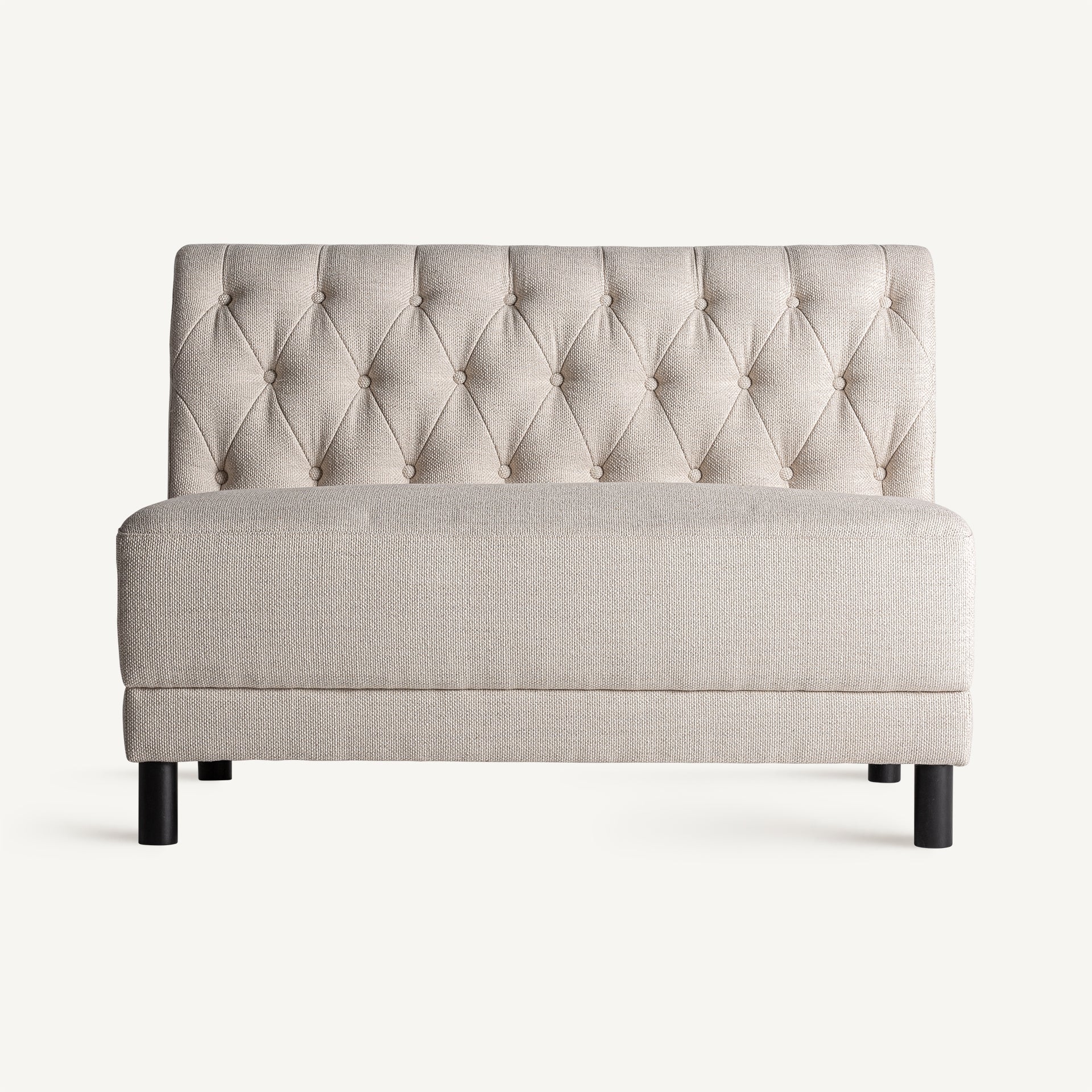 Canapé modulable monochrome noir tissu anti-taches | VICAL Egna | REMO-HOME, mobilier design et décoration d'intérieur