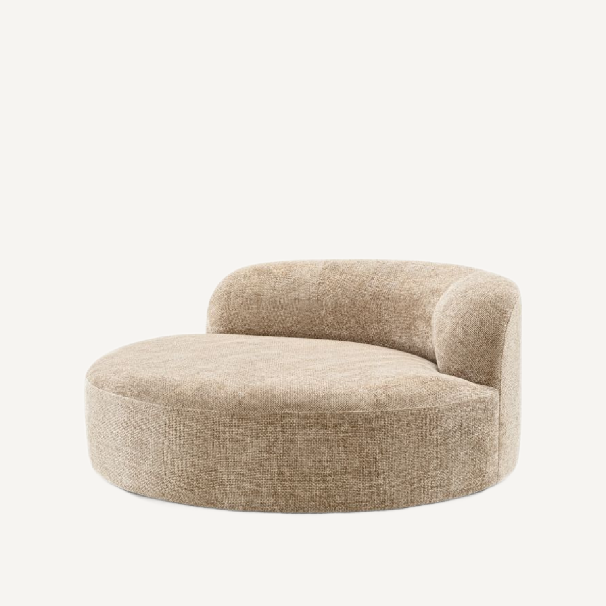 Canapé rond 2 places en tissu sable | Eichholtz Bjorn | REMO-HOME, mobilier et décoration d'intérieur
