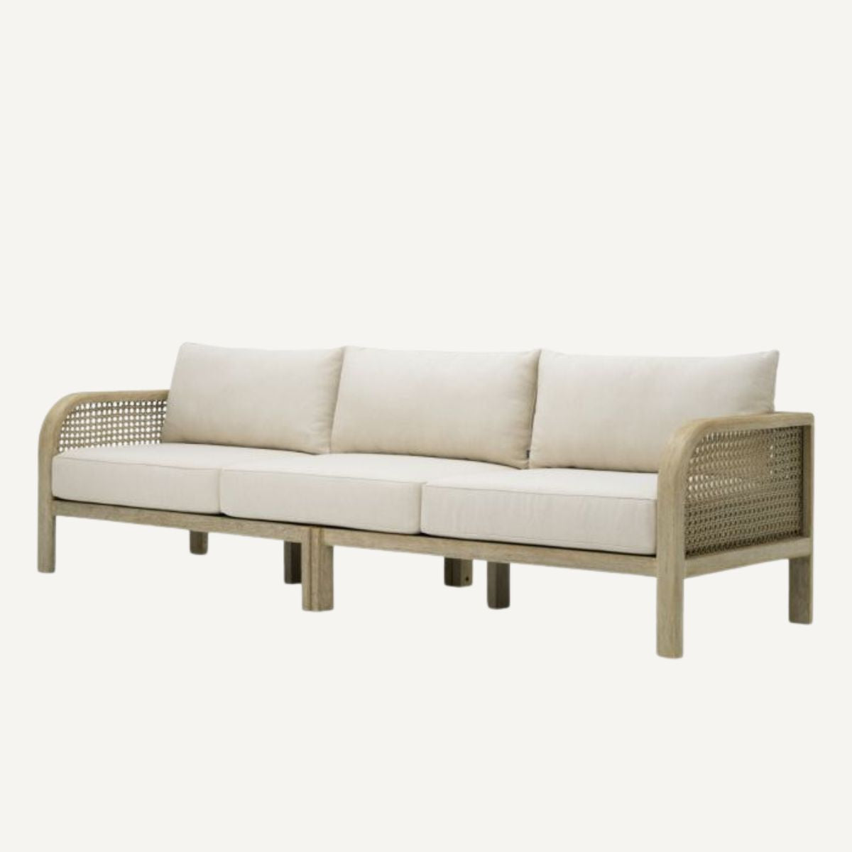 Canapé d'extérieur 3-4 places en teck beige | Eichholtz Julian L | REMO-HOME, mobilier et décoration d'intérieur