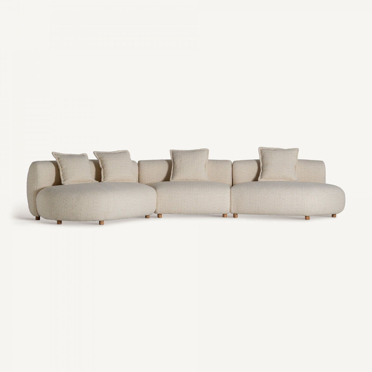 Canapé modulable 4-5 places en tissu beige | Vical Zakupi | REMO-HOME, mobilier et décoration d'intérieur