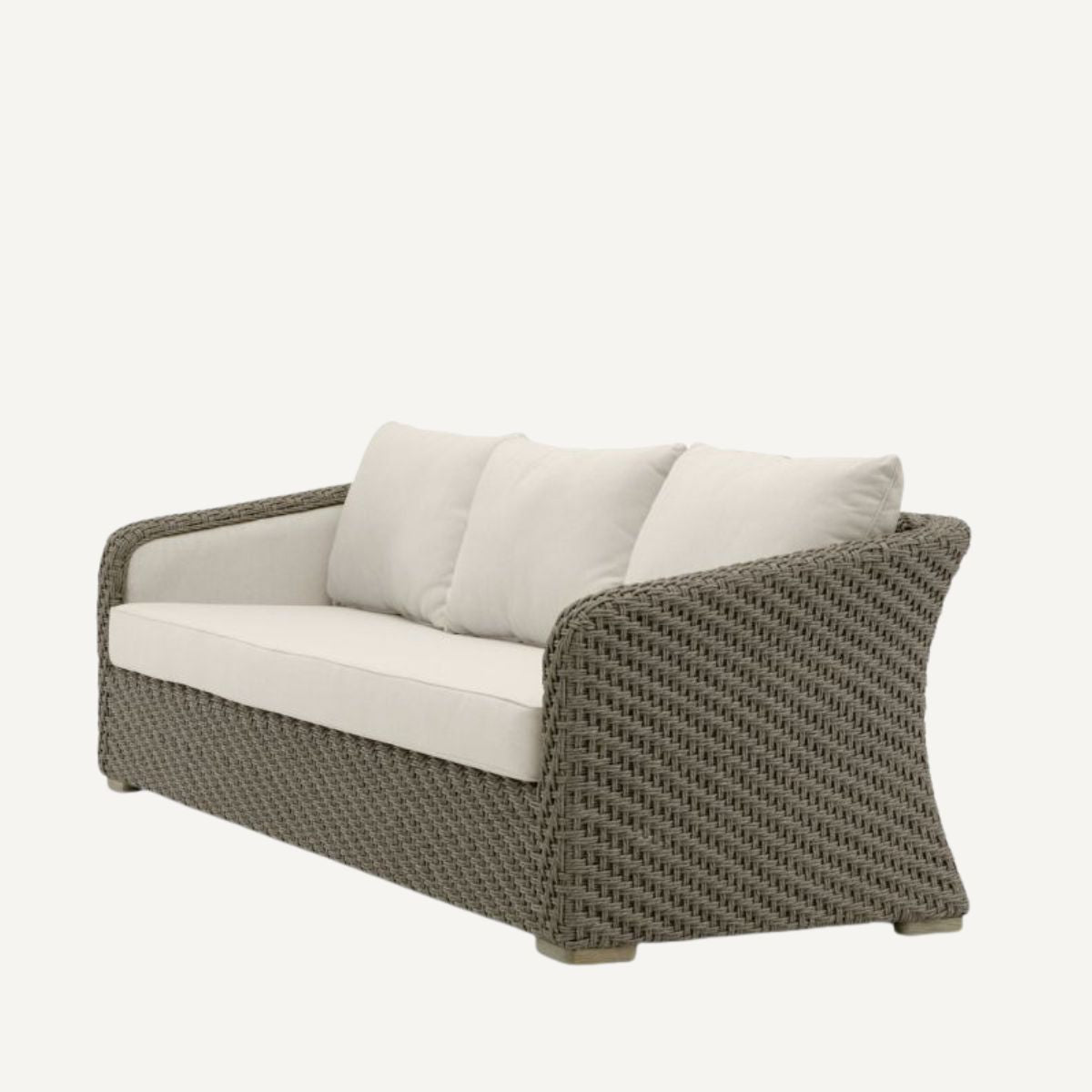 Canapé d'extérieur 3-4 places en rotin tressé | Eichholtz Bryson | REMO-HOME, mobilier et décoration d'intérieur