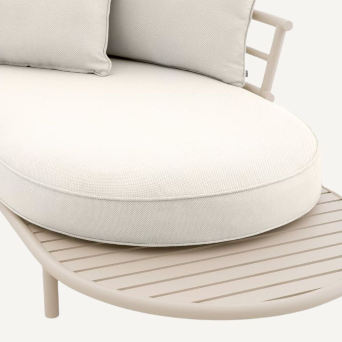 Canapé d'extérieur 4 places en métal sable | Eichholtz Laguno | REMO-HOME, mobilier et décoration d'intérieur