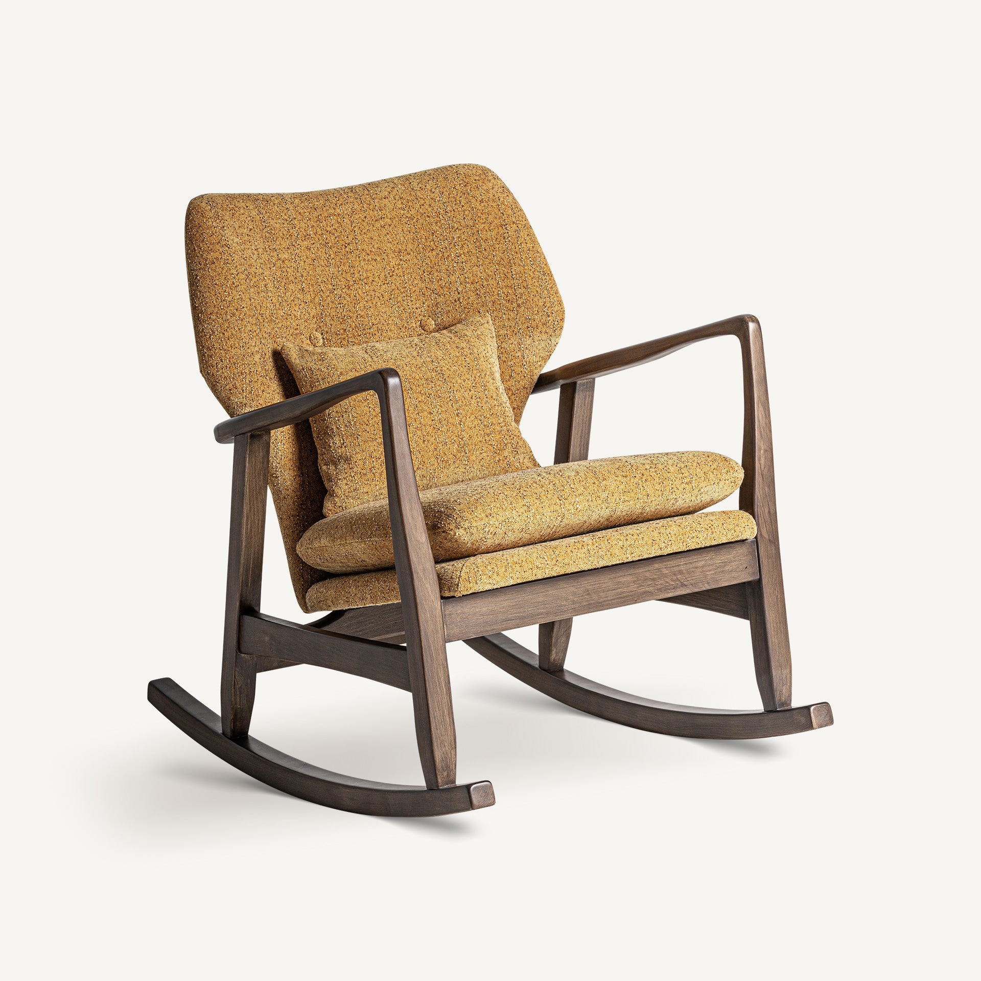 Chaise à bascule design tissu et bois | VICAL Kelly | REMO-HOME, mobilier design et décoration d'intérieur