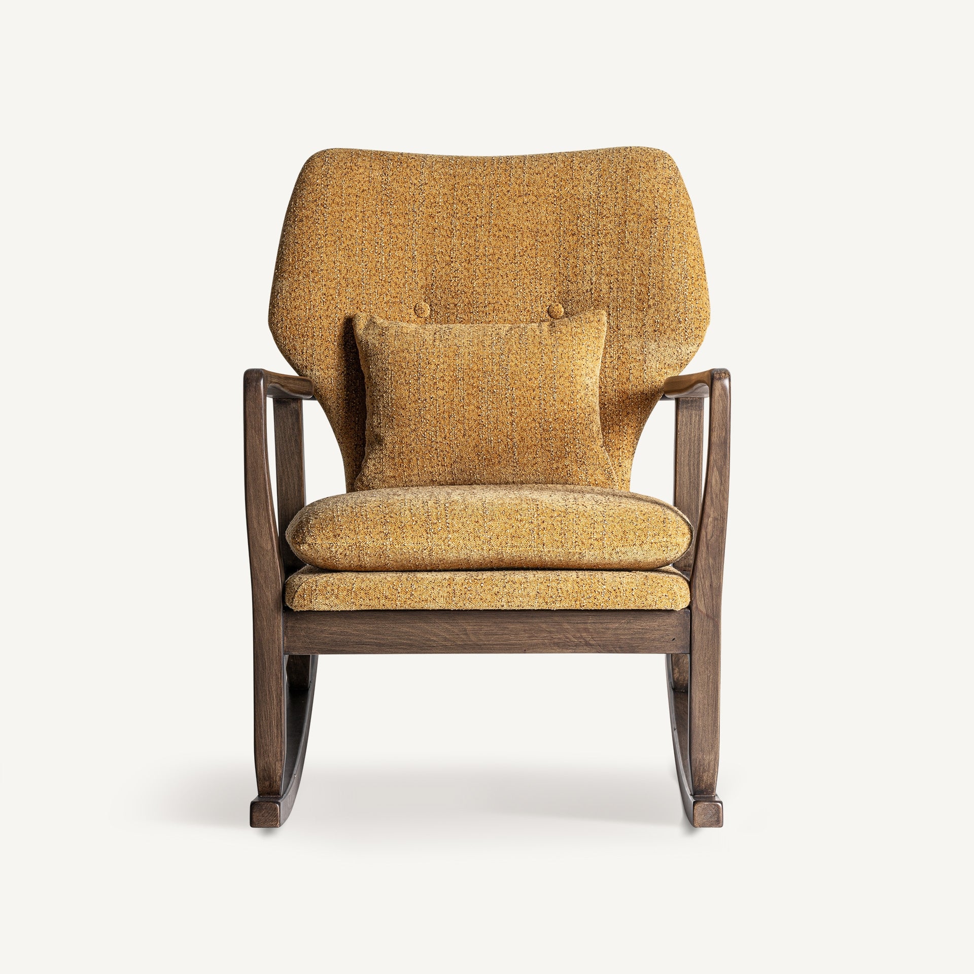 Chaise à bascule design tissu et bois | VICAL Kelly | REMO-HOME, mobilier design et décoration d'intérieur