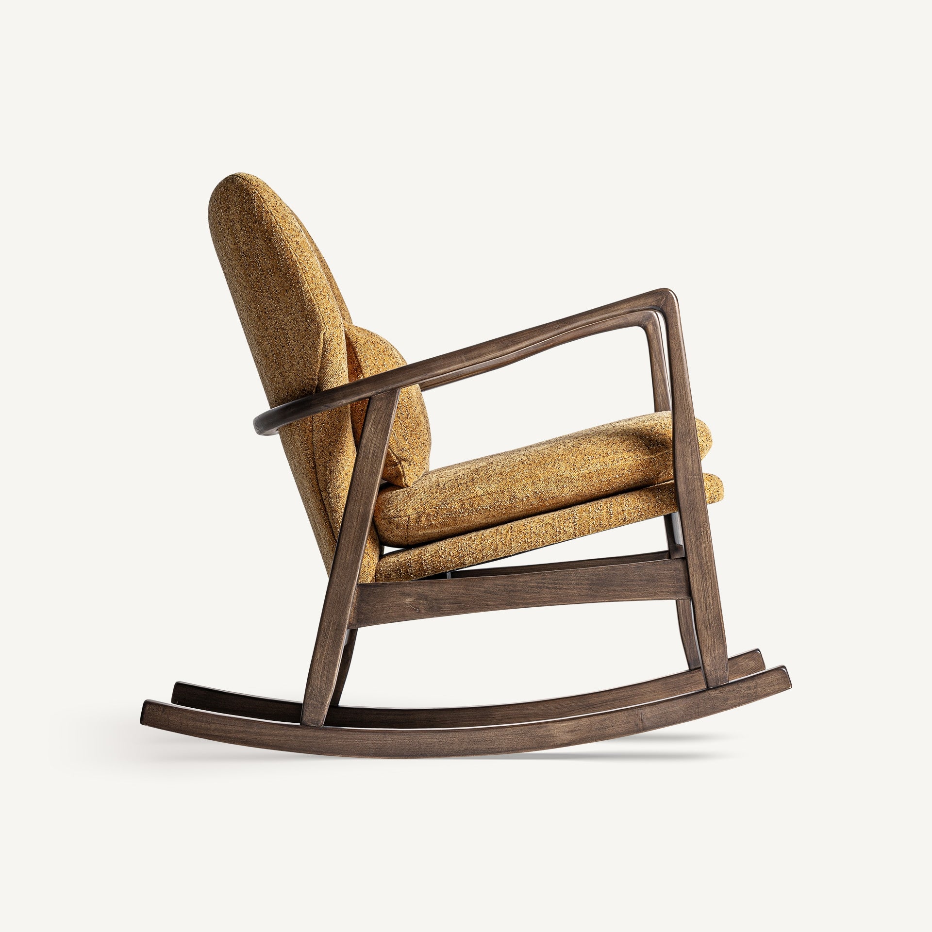 Chaise à bascule design tissu et bois | VICAL Kelly | REMO-HOME, mobilier design et décoration d'intérieur