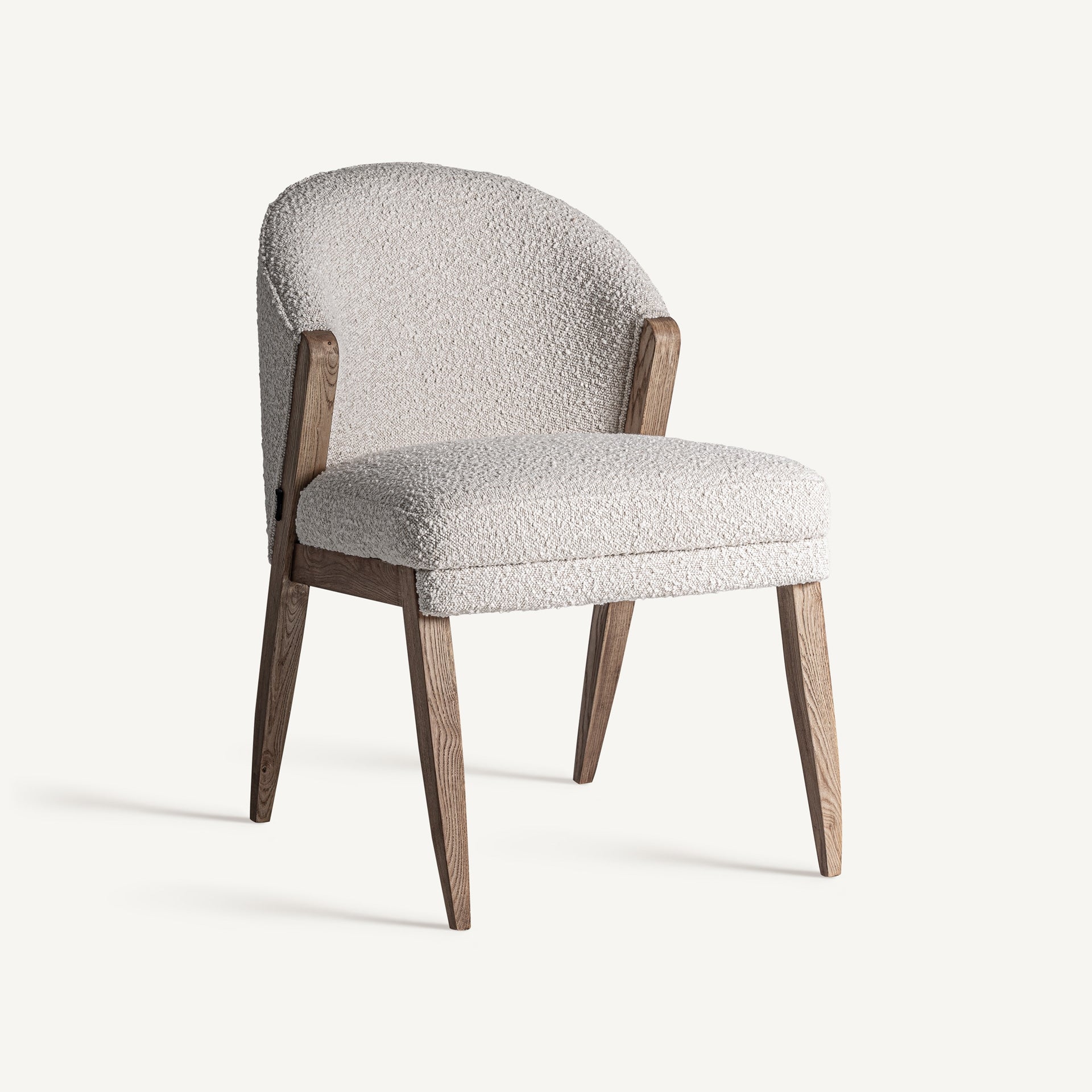 Chaise bouclé pin blanc cassé | VICAL Gueret | REMO-HOME, mobilier design et décoration d'intérieur