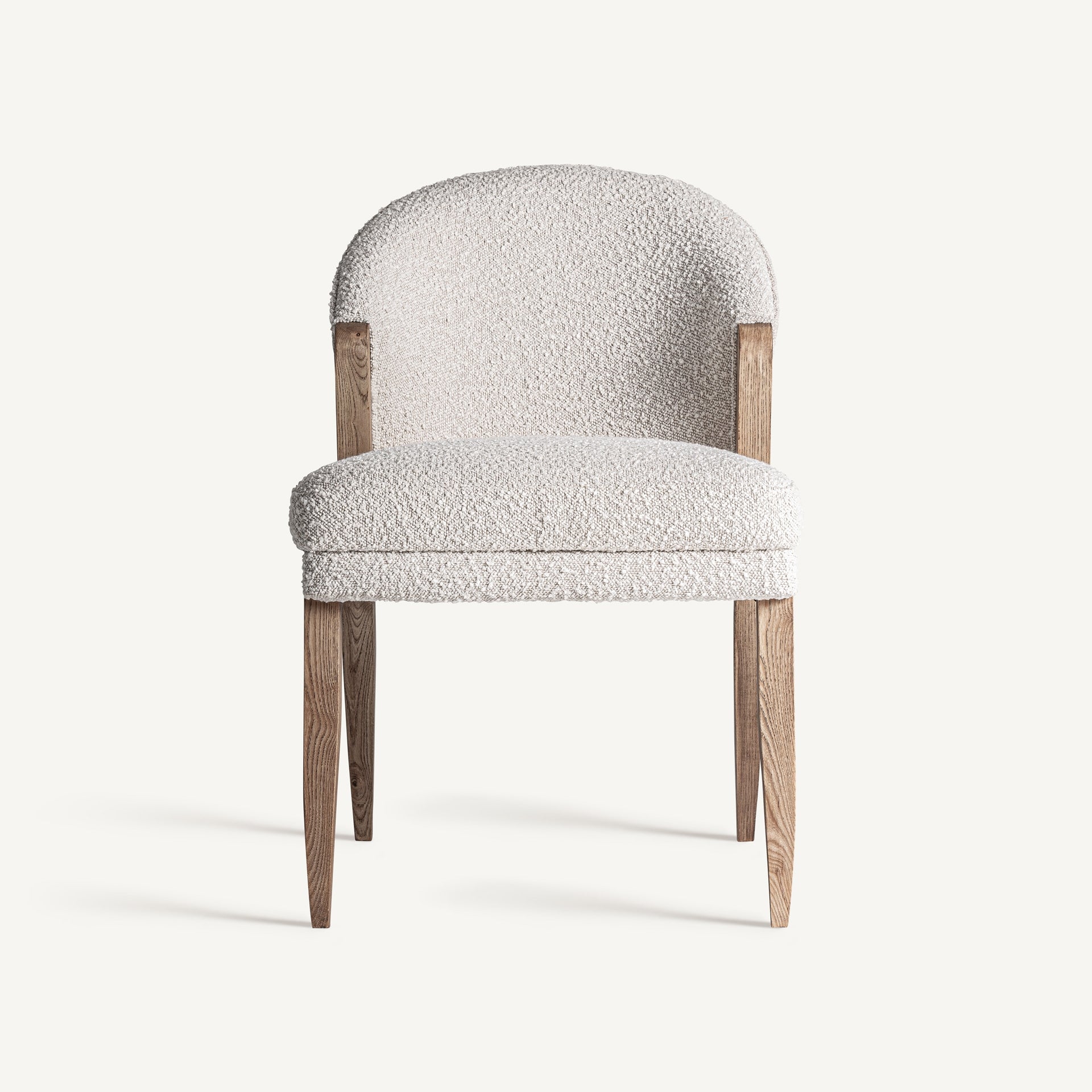 Chaise bouclé pin blanc cassé | VICAL Gueret | REMO-HOME, mobilier design et décoration d'intérieur