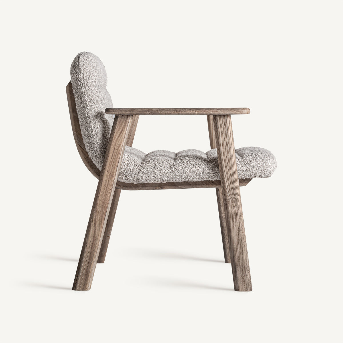 Chaise d'appoint en tissu beige | VICAL Jacquard | REMO-HOME, mobilier design et décoration d'intérieur