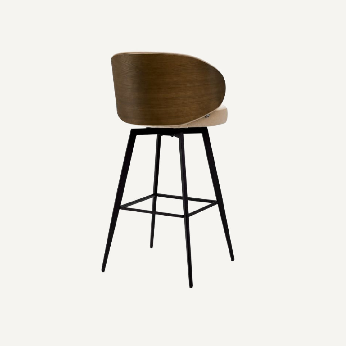 Chaise de bar en tissu beige | Eichholtz Camerota | REMO-HOME, mobilier et décoration d'intérieur