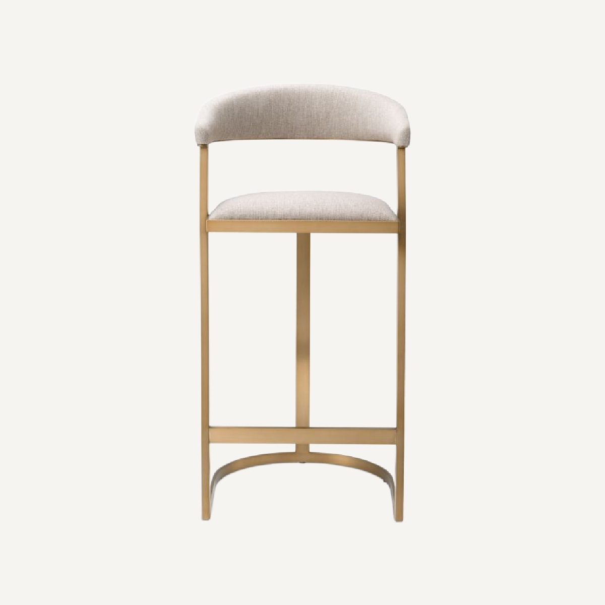 Chaise de bar en tissu blanc écru | Eichholtz Dexter | REMO-HOME, mobilier et décoration d'intérieur
