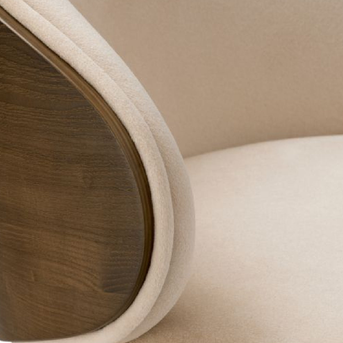 Chaise de comptoir en tissu beige | Eichholtz Camerota | REMO-HOME, mobilier et décoration d'intérieur
