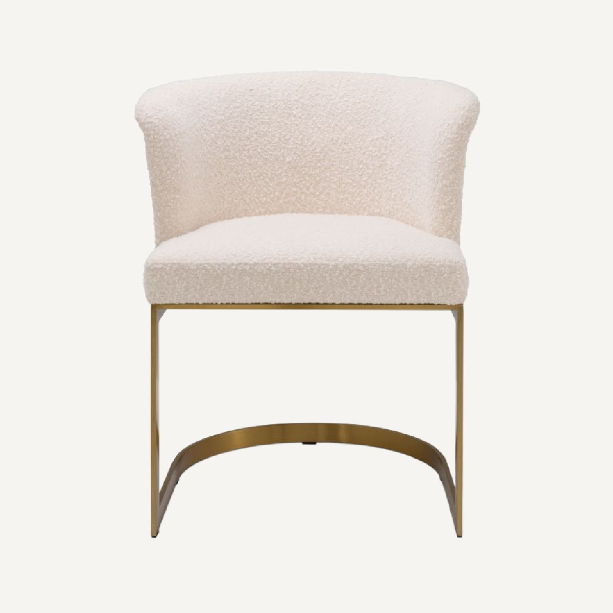 Chaise de salle à manger bouclé crème | Eichholtz Bofinger | REMO-HOME, mobilier et décoration d'intérieur