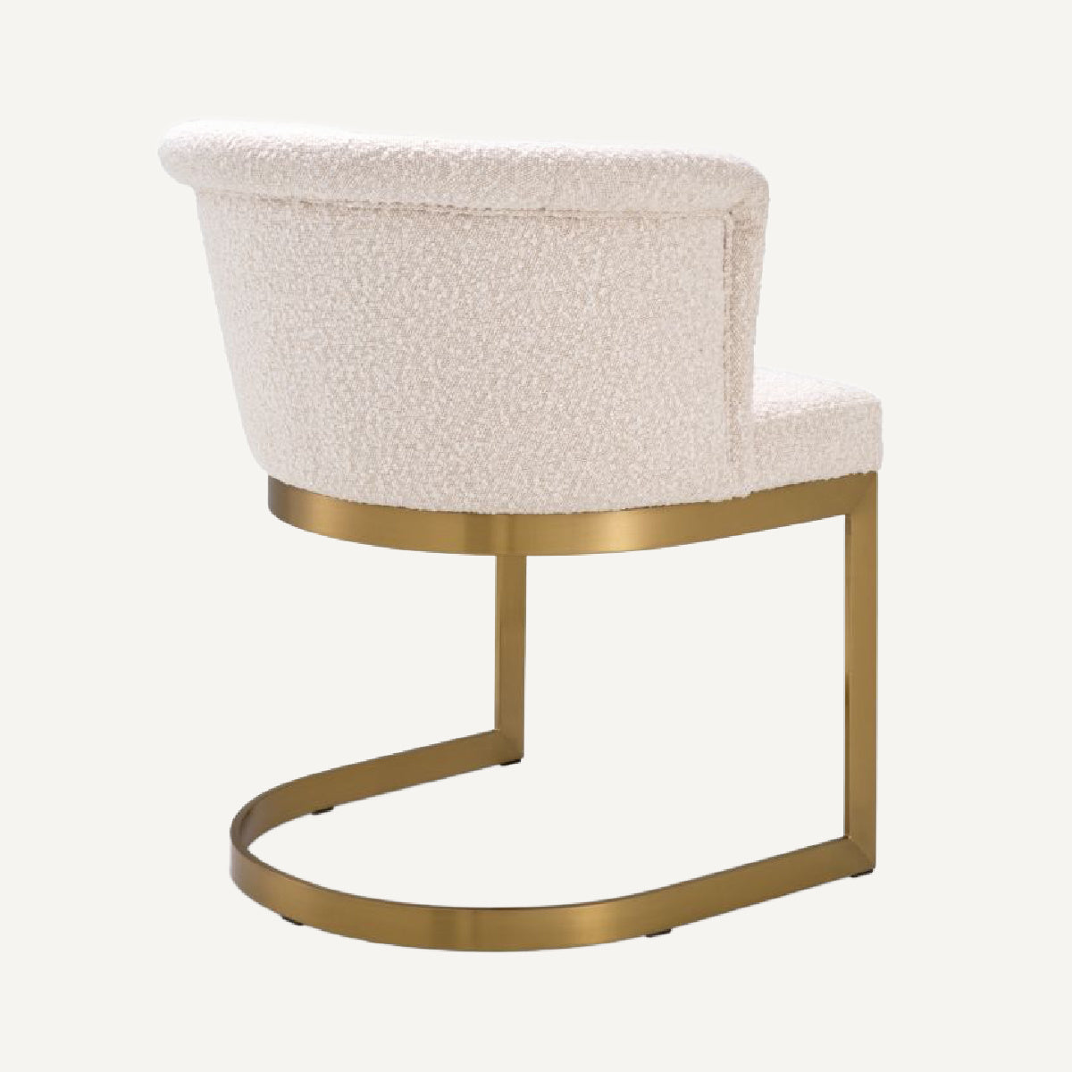 Chaise de salle à manger bouclé crème | Eichholtz Bofinger | REMO-HOME, mobilier et décoration d'intérieur