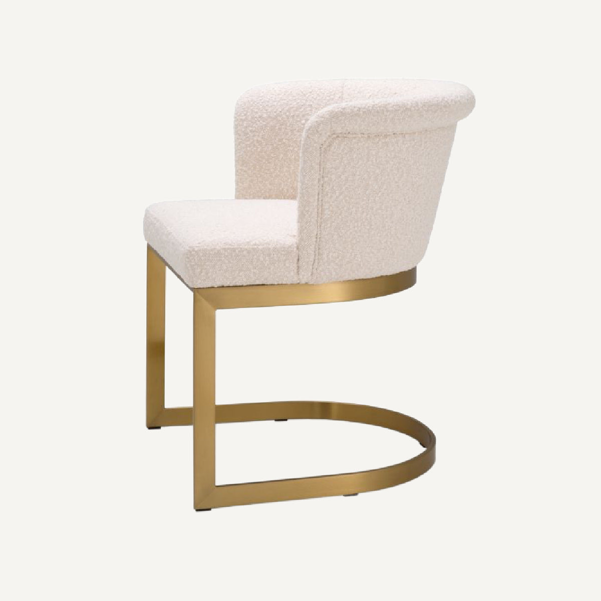 Chaise de salle à manger bouclé crème | Eichholtz Bofinger | REMO-HOME, mobilier et décoration d'intérieur