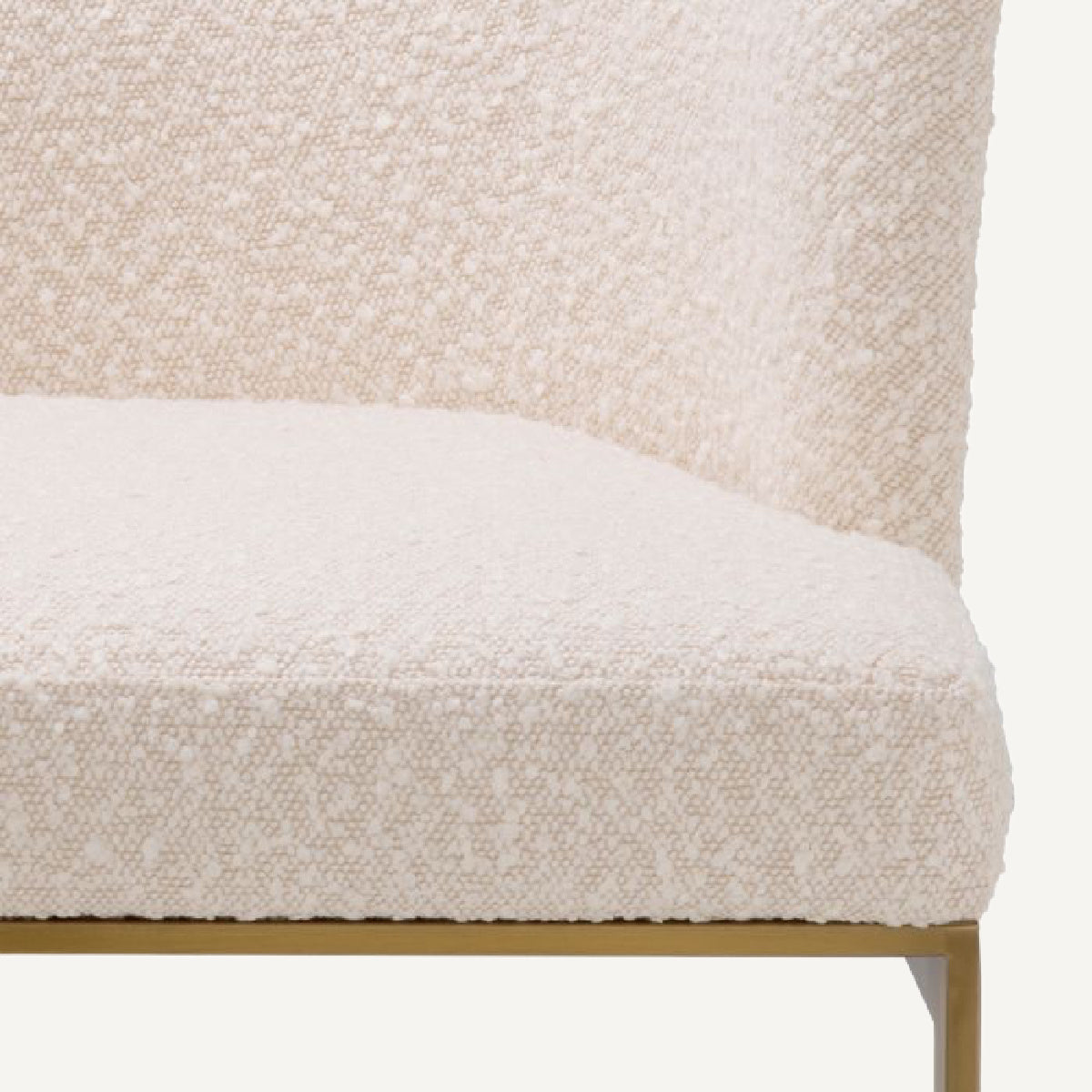 Chaise de salle à manger bouclé crème | Eichholtz Bofinger | REMO-HOME, mobilier et décoration d'intérieur