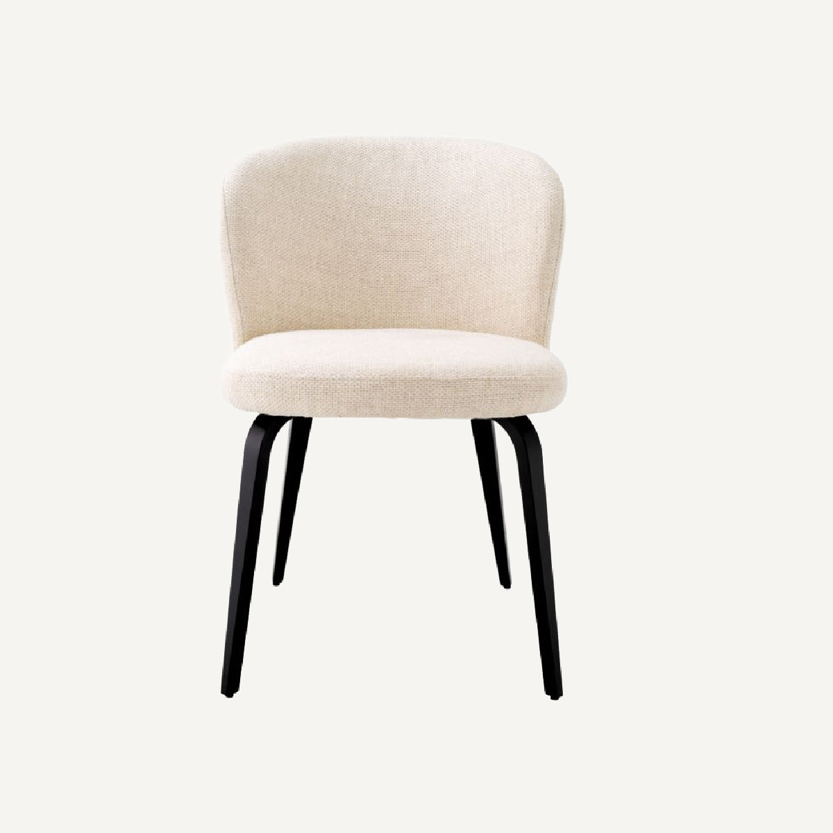 Chaise de salle à manger en tissu blanc écru | Eichholtz Halard | REMO-HOME, mobilier et décoration d'intérieur