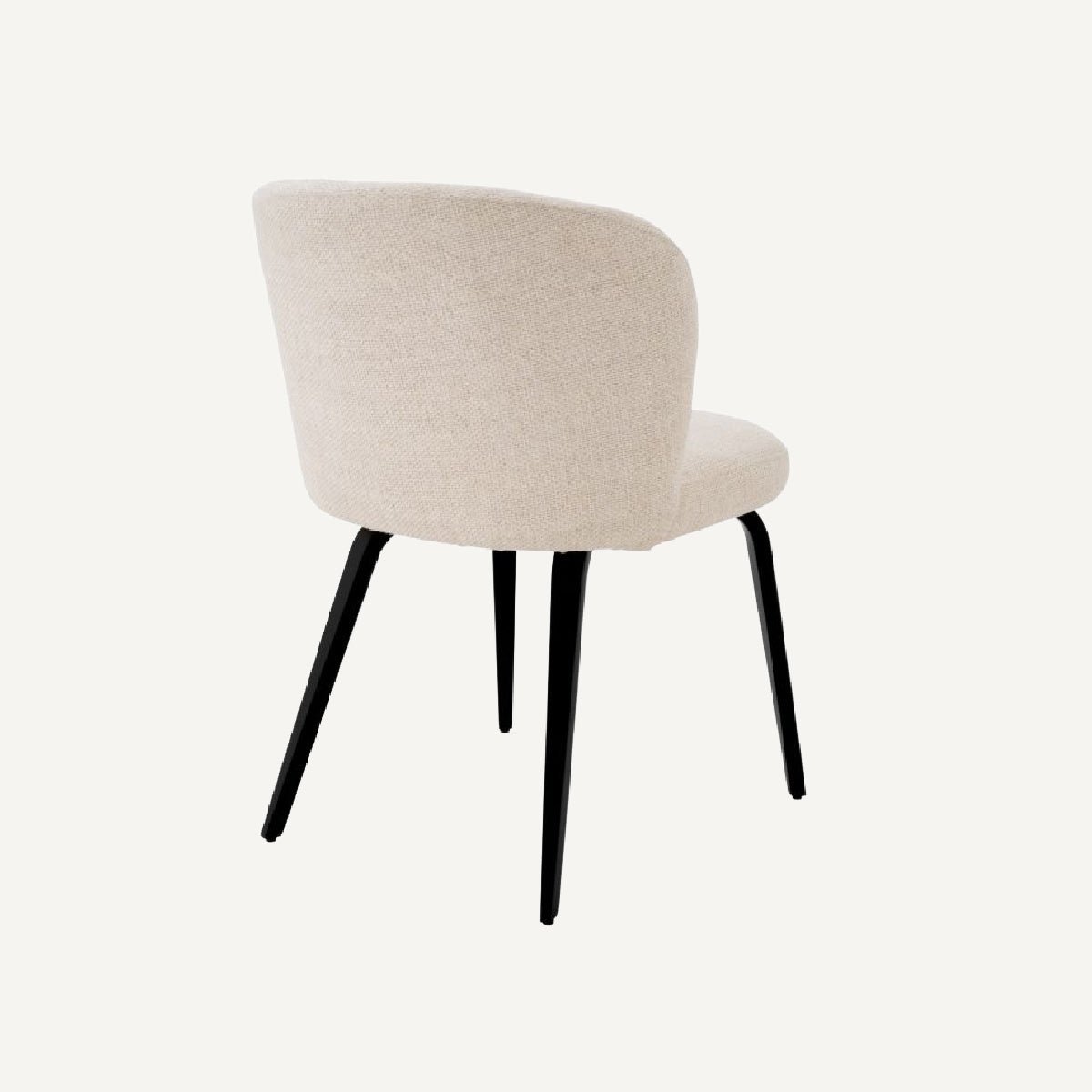 Chaise de salle à manger en tissu blanc écru | Eichholtz Halard | REMO-HOME, mobilier et décoration d'intérieur